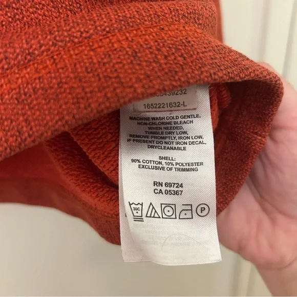 Columbia Women 1/4-Zip Sweater Pullover Top in Deep Orange (Size Large) - Picture 4 of 5